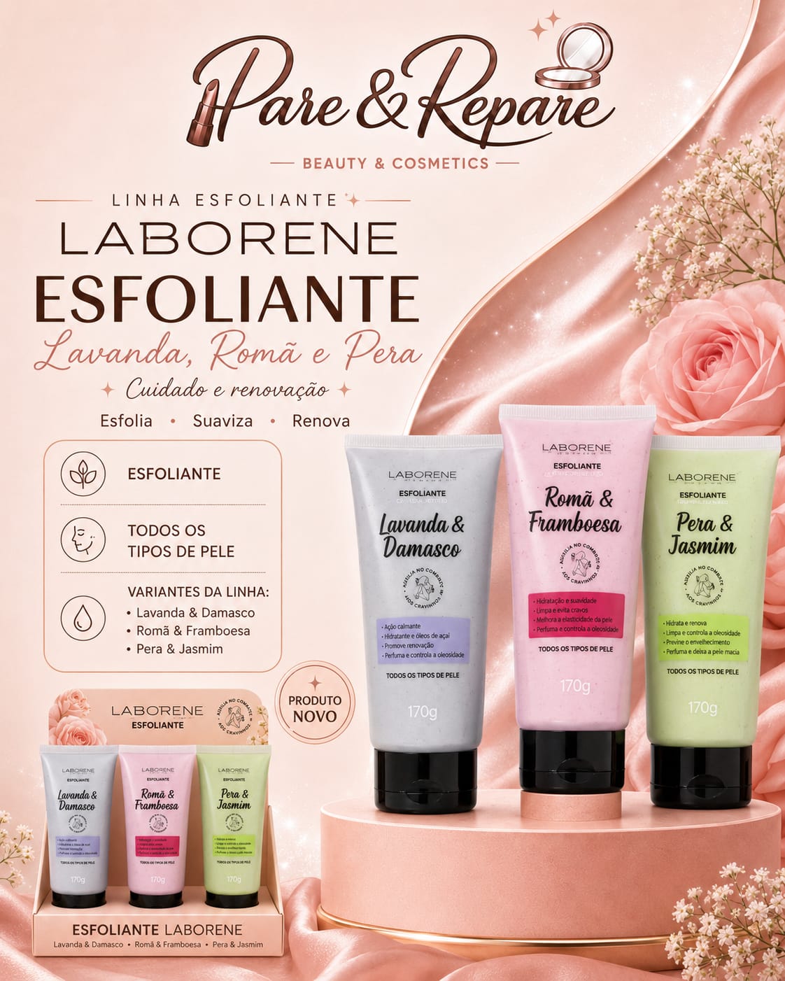 Esfoliante Lavanda, Roma e Pera