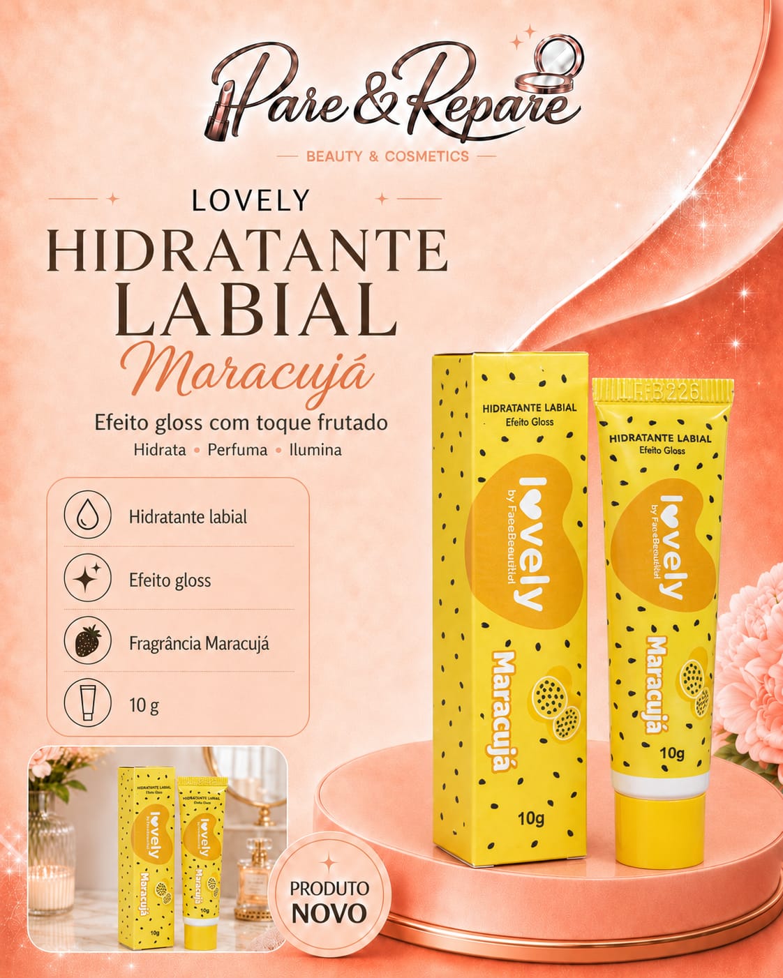 Hidratante Labial Maracuja 10g
