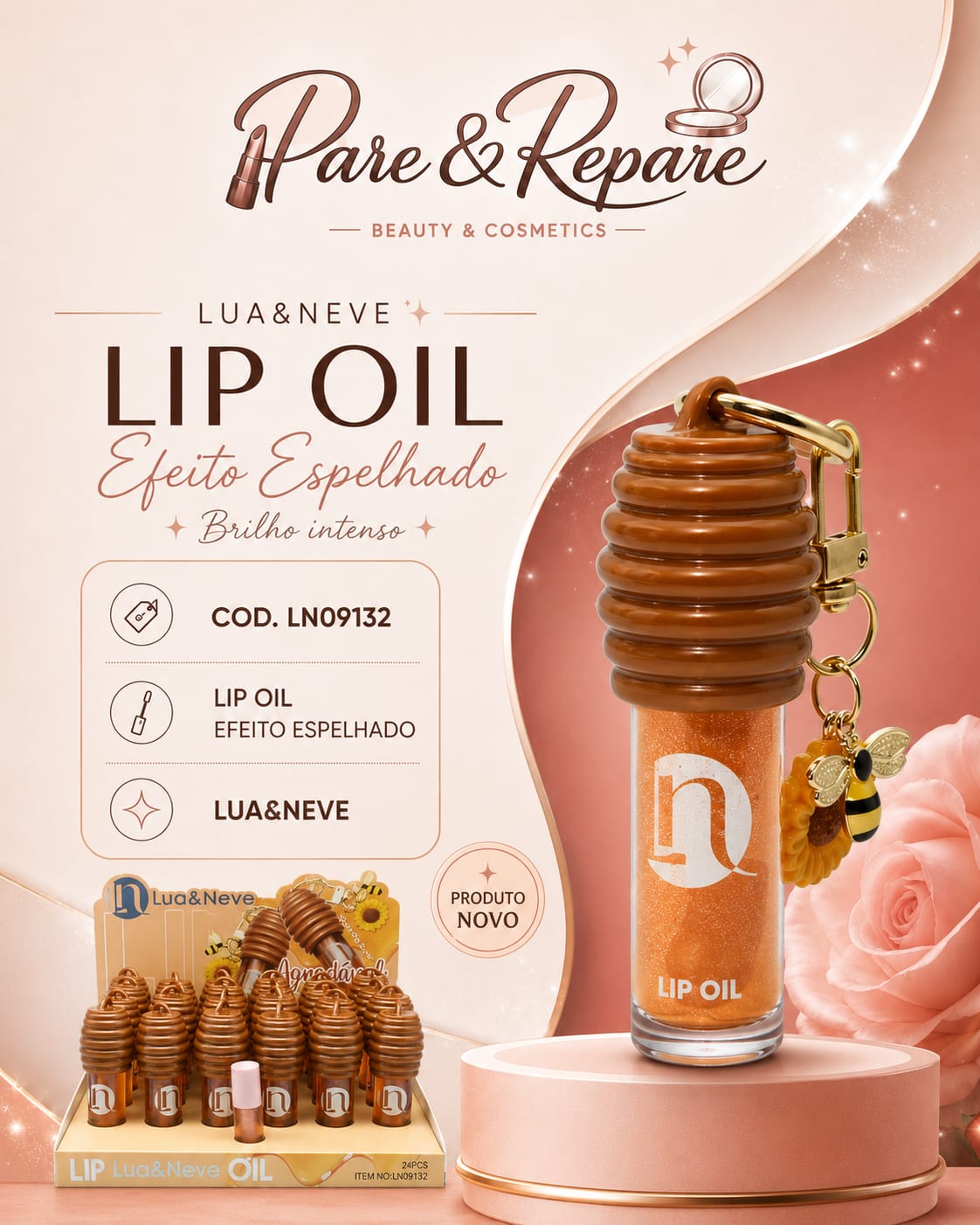 Lip Oil Efeito Espelhado